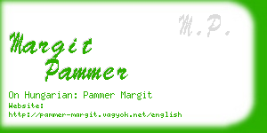 margit pammer business card